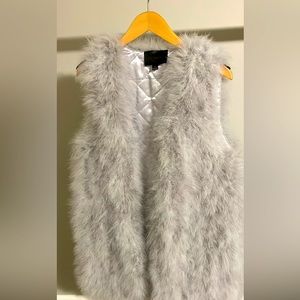Ostrich feather vest